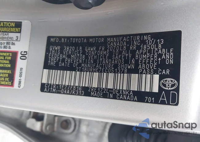 2T1BURHE7EC051378: 44505327