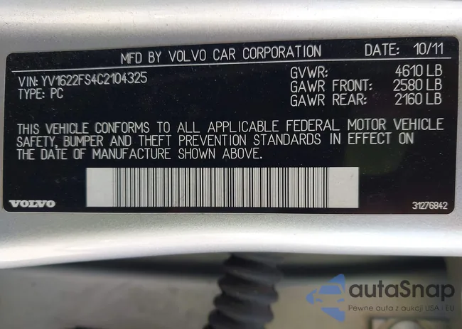 YV1622FS4C2104325: 44505485