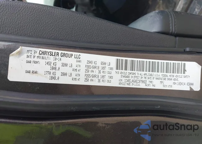 1C4RDJAG0EC979022: 44505533