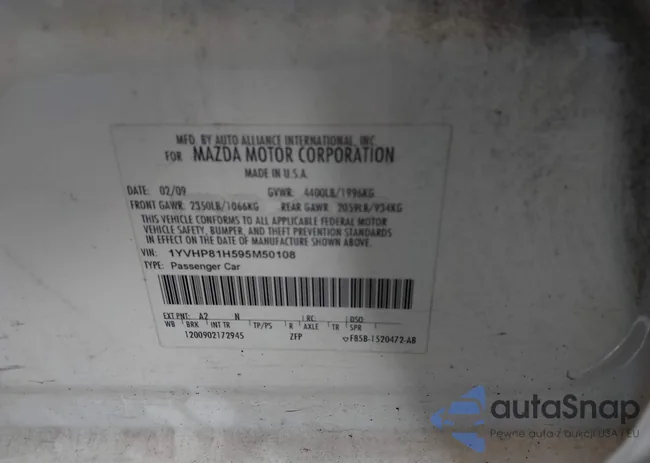 1YVHP81H595M50108: 44505631