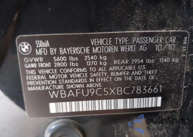 WBAFU9C5XBC783661: 44506871