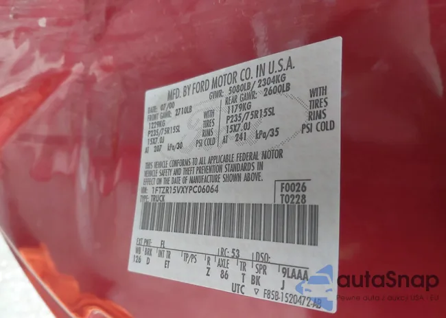 1FTZR15VXYPC06064: 44506889