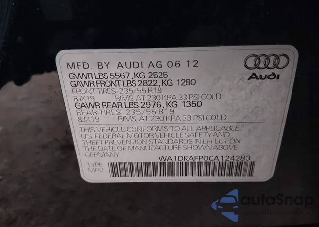 WA1DKAFP0CA124283: 44506903