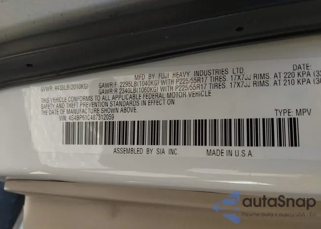 4S4BP61C487312059: 44506948