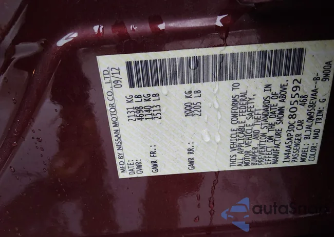 1N4AA5AP3DC805592: 44507194