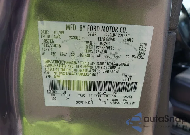 1FMCU04709KB34951: 44506371