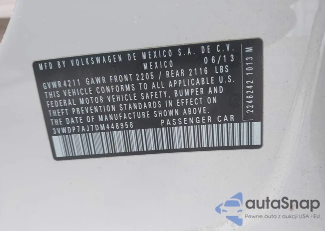 3VWDP7AJ7DM448958: 44506401