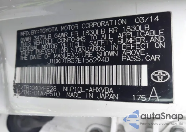 JTDKDTB37E1562940: 44506534