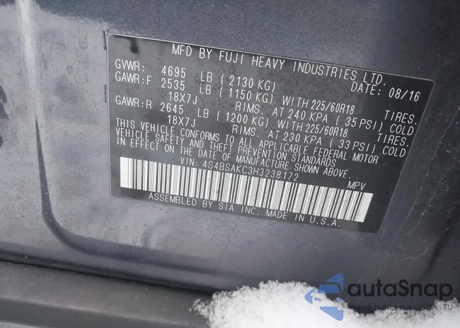 4S4BSAKC3H3238172: 44507704