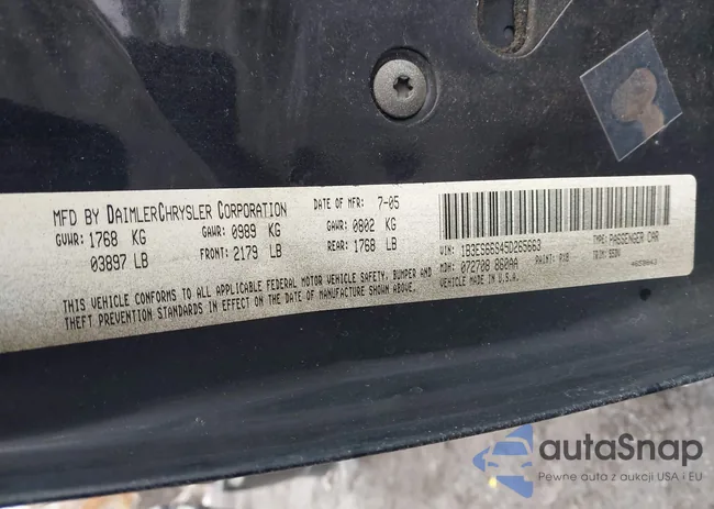 1B3ES66S45D265663: 44507760