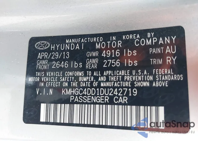 KMHGC4DD1DU242719: 44507936