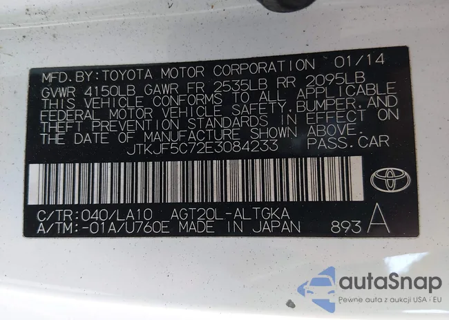 JTKJF5C72E3084233: 44507969