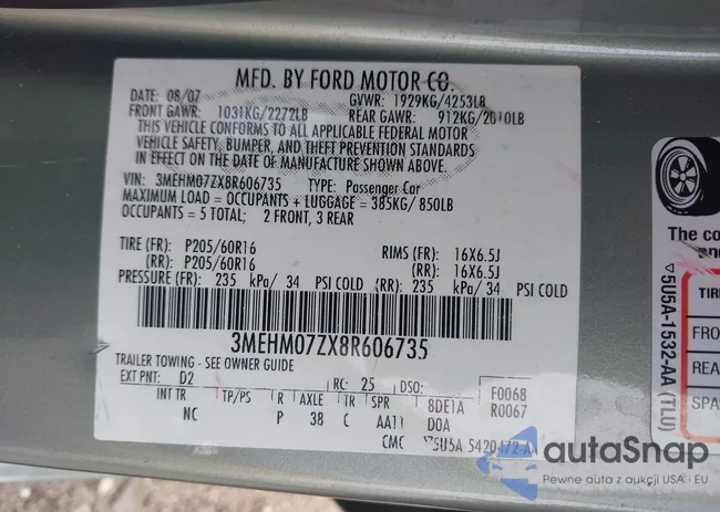 3MEHM07ZX8R606735: 44508033