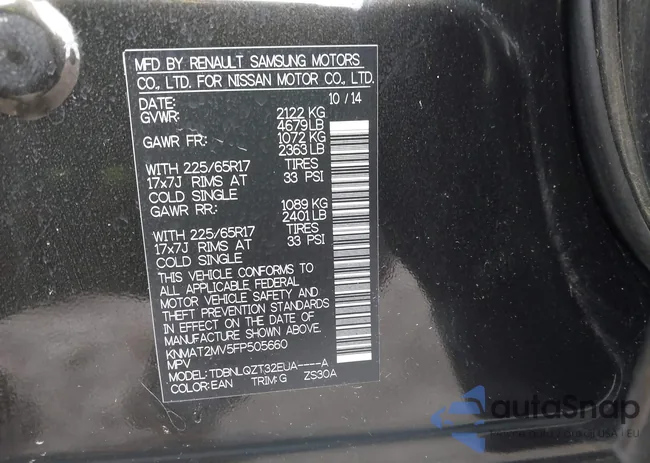 KNMAT2MV5FP505660: 44507457