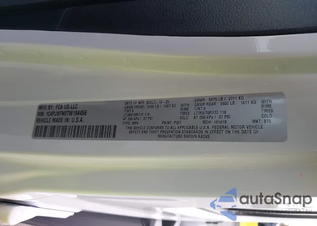 1C4PJXFN0TW194456: 44507591