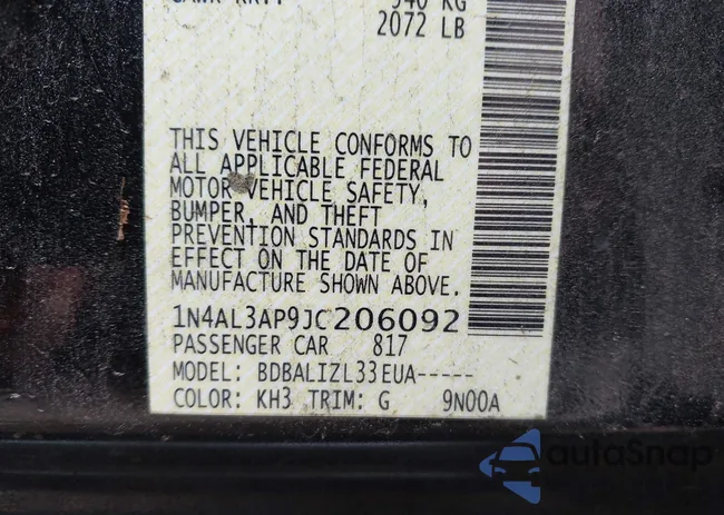 1N4AL3AP9JC206092: 44508723