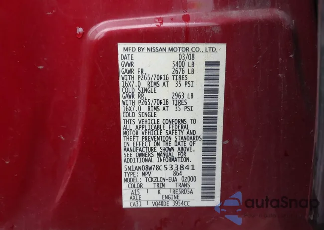 5N1AN08W78C533841: 44508739