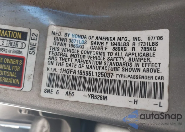 1HGFA16596L125037: 44508788