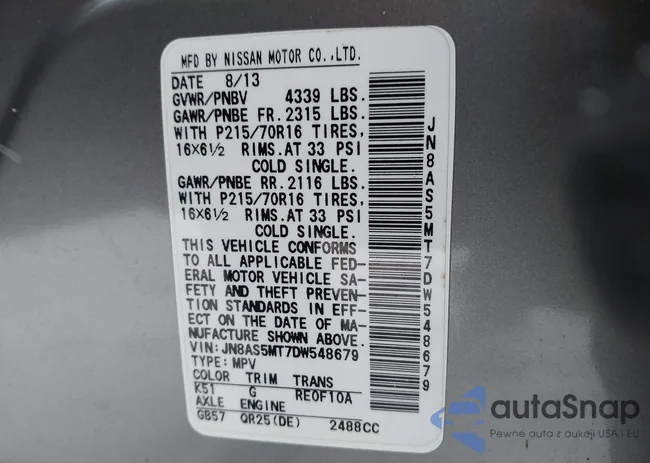 JN8AS5MT7DW548679: 44508828