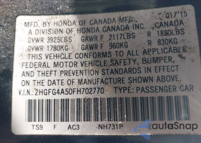 2HGFG4A50FH702770: 44509108