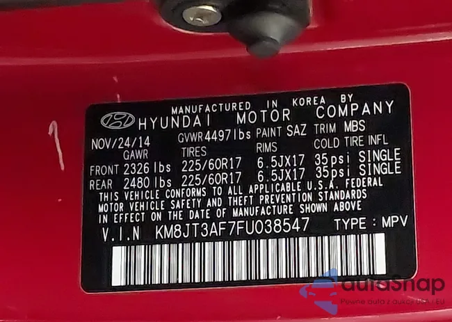 KM8JT3AF7FU038547: 44508428