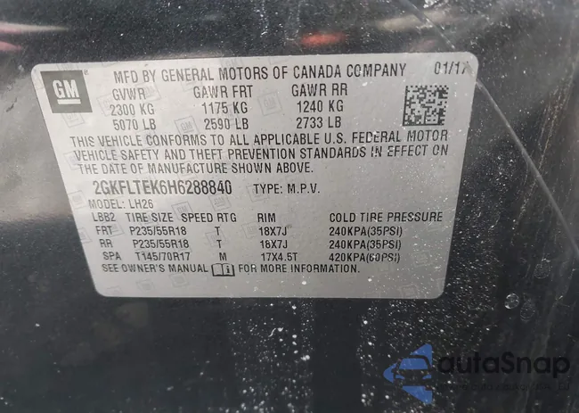 2GKFLTEK6H6288840: 44509729