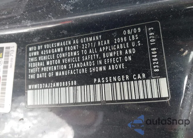 WVWED7AJ2AW088588: 44509845