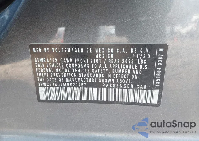 3VWC57BU7MM027767: 44509887