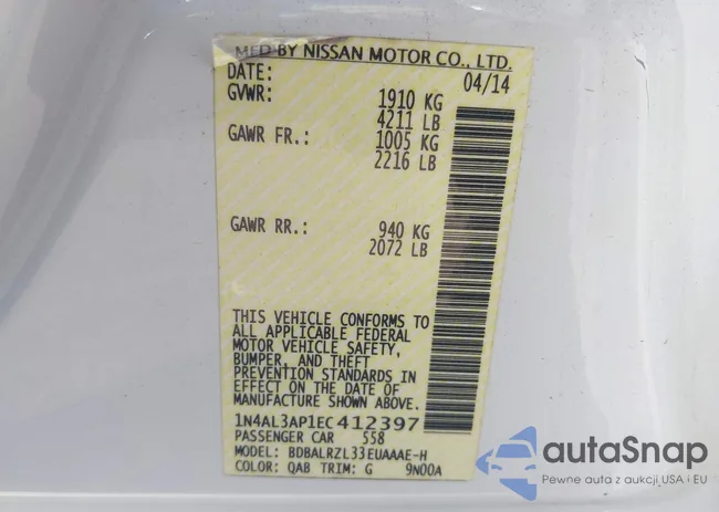 1N4AL3AP1EC412397: 44509940