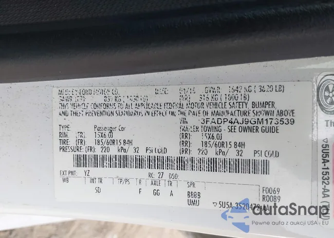 3FADP4AJ9GM173539: 44509945