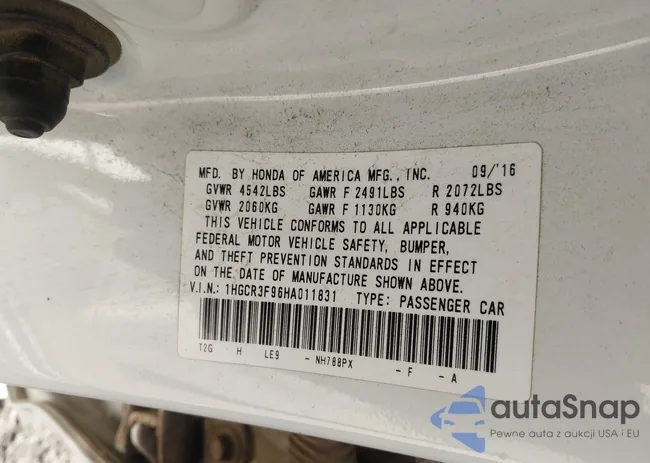 1HGCR3F96HA011831: 44509982