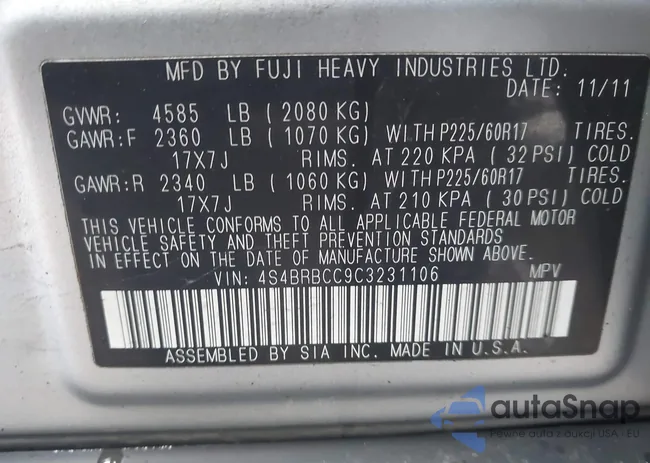 4S4BRBCC9C3231106: 44509419