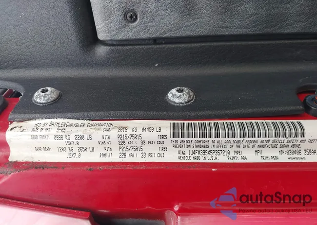 1J4FA39SX5P357210: 44509569