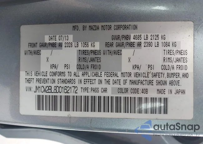 JM1CW2BL8D0162172: 44509627