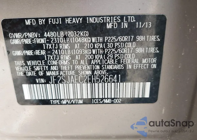 JF2SJAEC2EH526641: 44510662