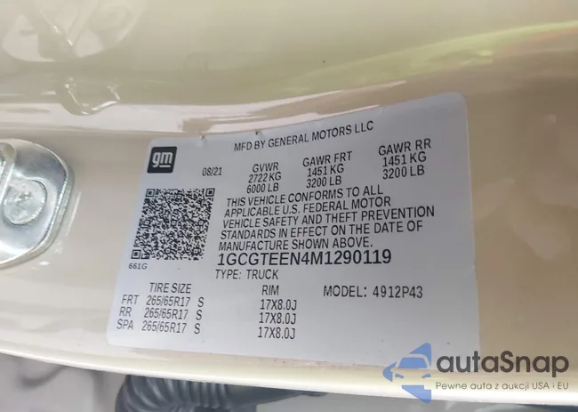 1GCGTEEN4M1290119: 44510685