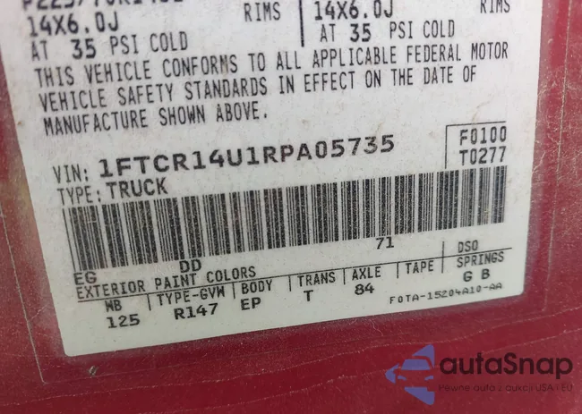 1FTCR14U1RPA05735: 44510755