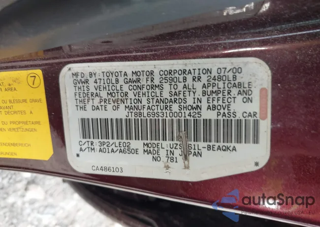 JT8BL69S310001425: 44511020