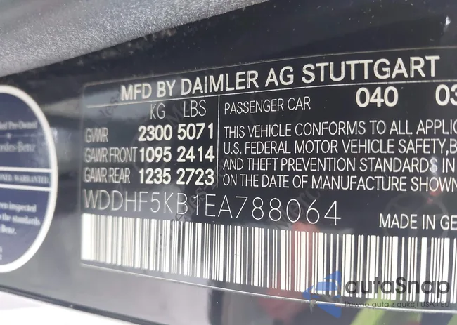 WDDHF5KB1EA788064: 44511092