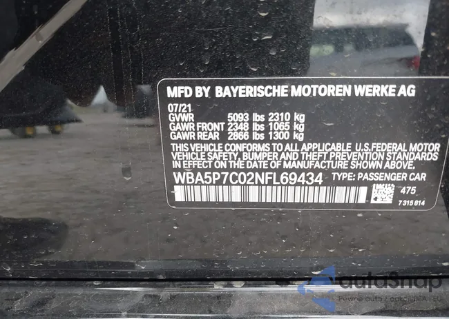 WBA5P7C02NFL69434: 44511126