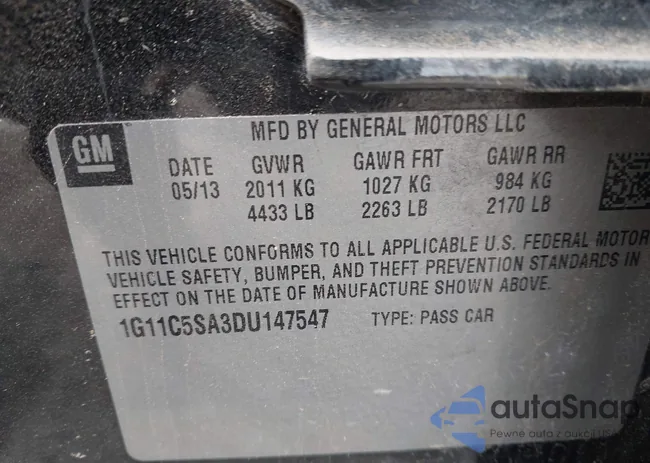 1G11C5SA3DU147547: 44511156