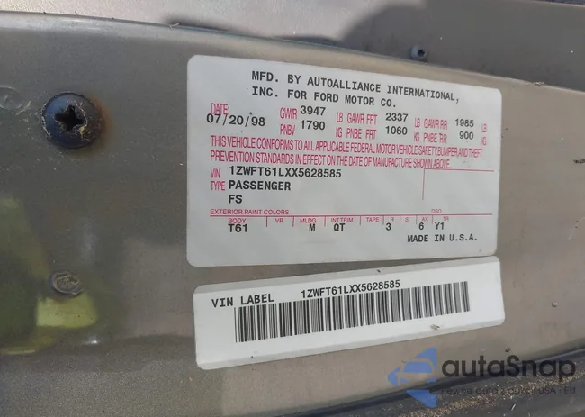 1ZWFT61LXX5628585: 44511179