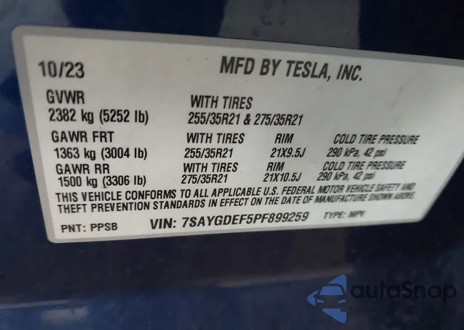 7SAYGDEF5PF899259: 44511235