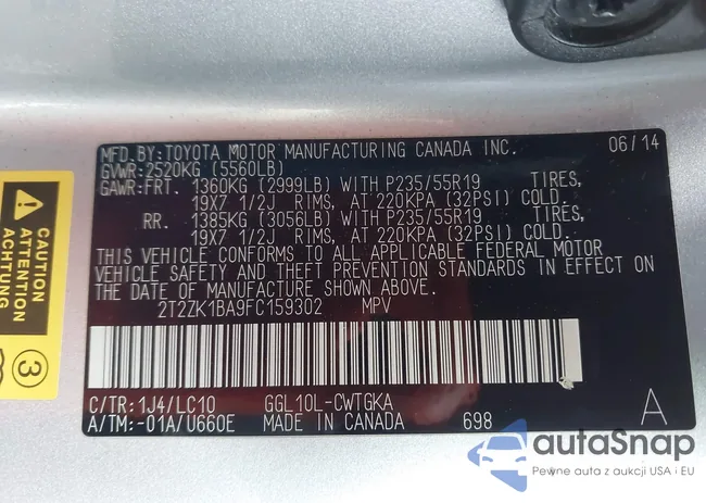 2T2ZK1BA9FC159302: 44510361