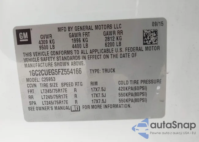 1GC2CUEG5FZ554166: 44510505