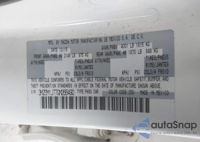 3MZBM1J77GM266490: 44510582