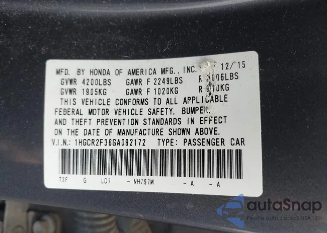 1HGCR2F36GA092172: 44510594