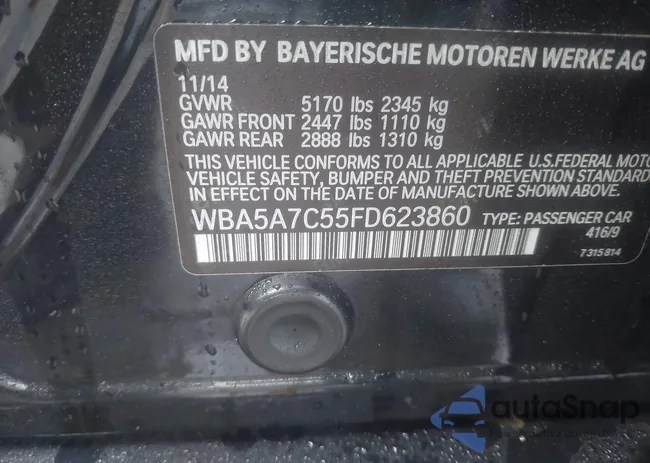 WBA5A7C55FD623860: 44511745