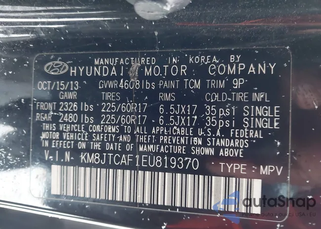 KM8JTCAF1EU819370: 44511760