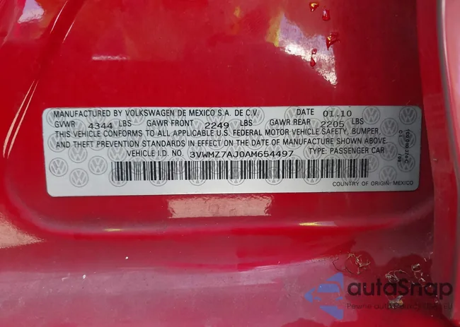 3VWMZ7AJ0AM654497: 44511824